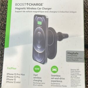 Belkin Black BoostCharge Magnetic Wireless Car Charger